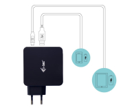 i-tec Uniwersalna Ładowarka USB-C PD 60 W (USB-C 60W USB-A 12W) - 518541 - zdjęcie 1